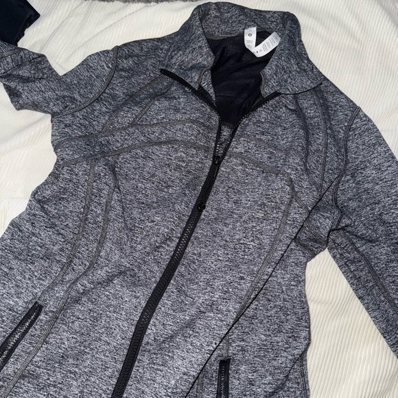 Lululemon Heathered Black Zip-Up Jacket - Picture 1 of 2